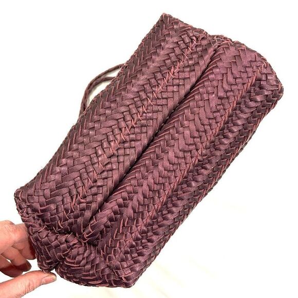 New✨ HANDCRAFTED Woven Leather Tote Bag - Picture 4 of 11